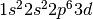1s^22s^22p^63d