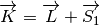 \overrightarrow{K} = \overrightarrow{L}+\overrightarrow{S_1}